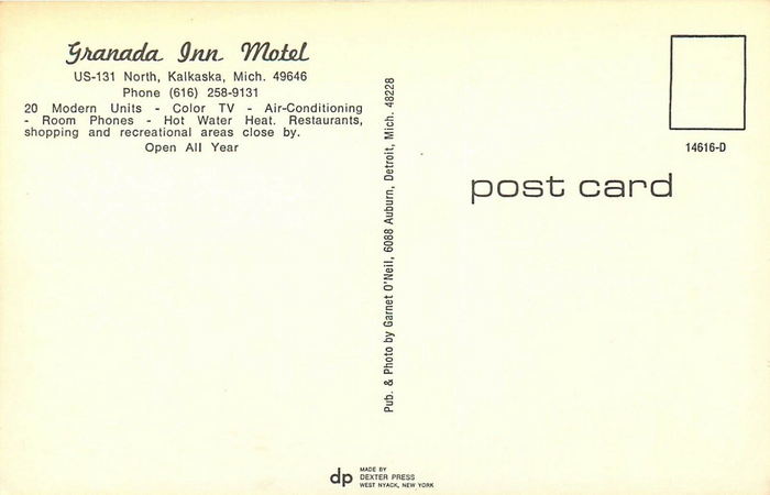 Granada Inn Motel - Vintage Postcard (newer photo)